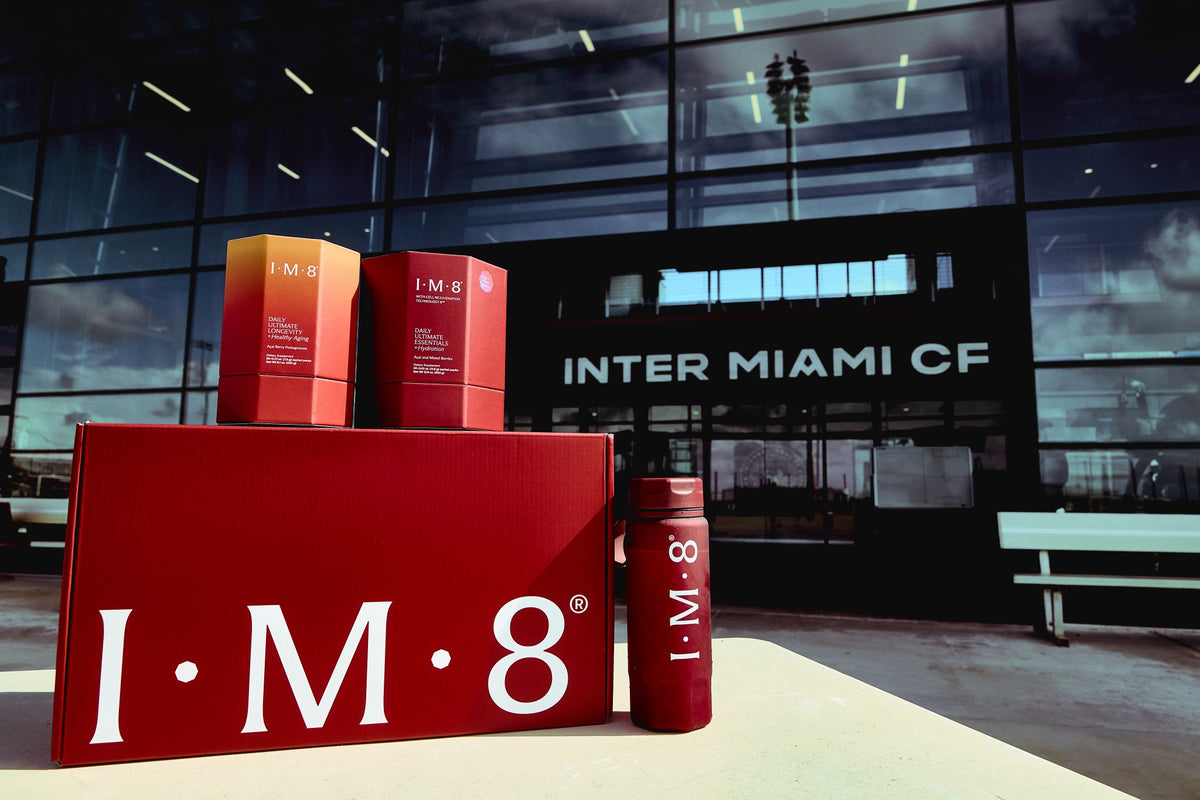 IM8 product line at the Inter Miami CF training facility