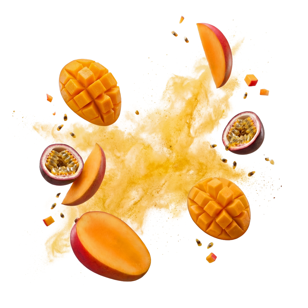 Mangue + Fruit de la Passion ingredients