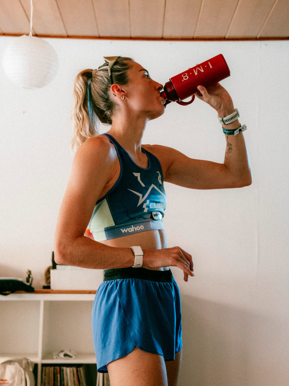 Woman preparing her daily IM8 drink