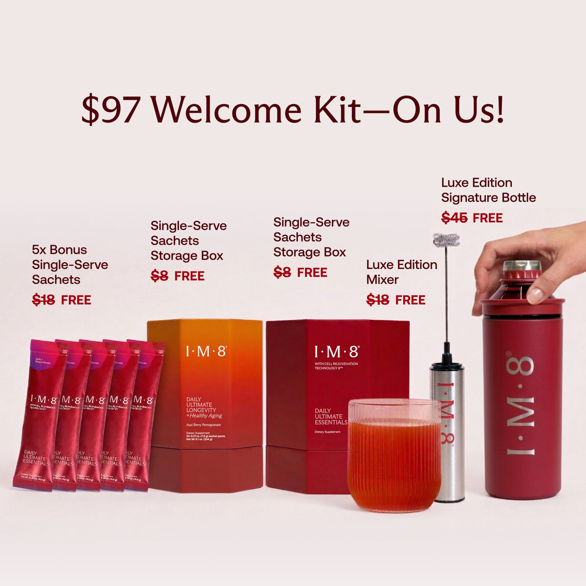 David Beckham with IM8 daily ultimate essentials
