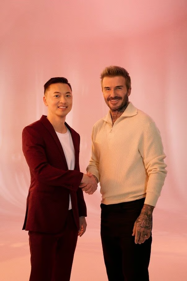 David Beckham with IM8 daily ultimate essentials