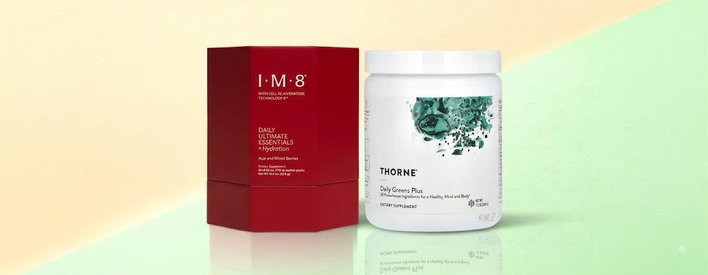 IM8 vs. Thorne Daily Greens Plus: The Ultimate Foundational Supplement Showdown