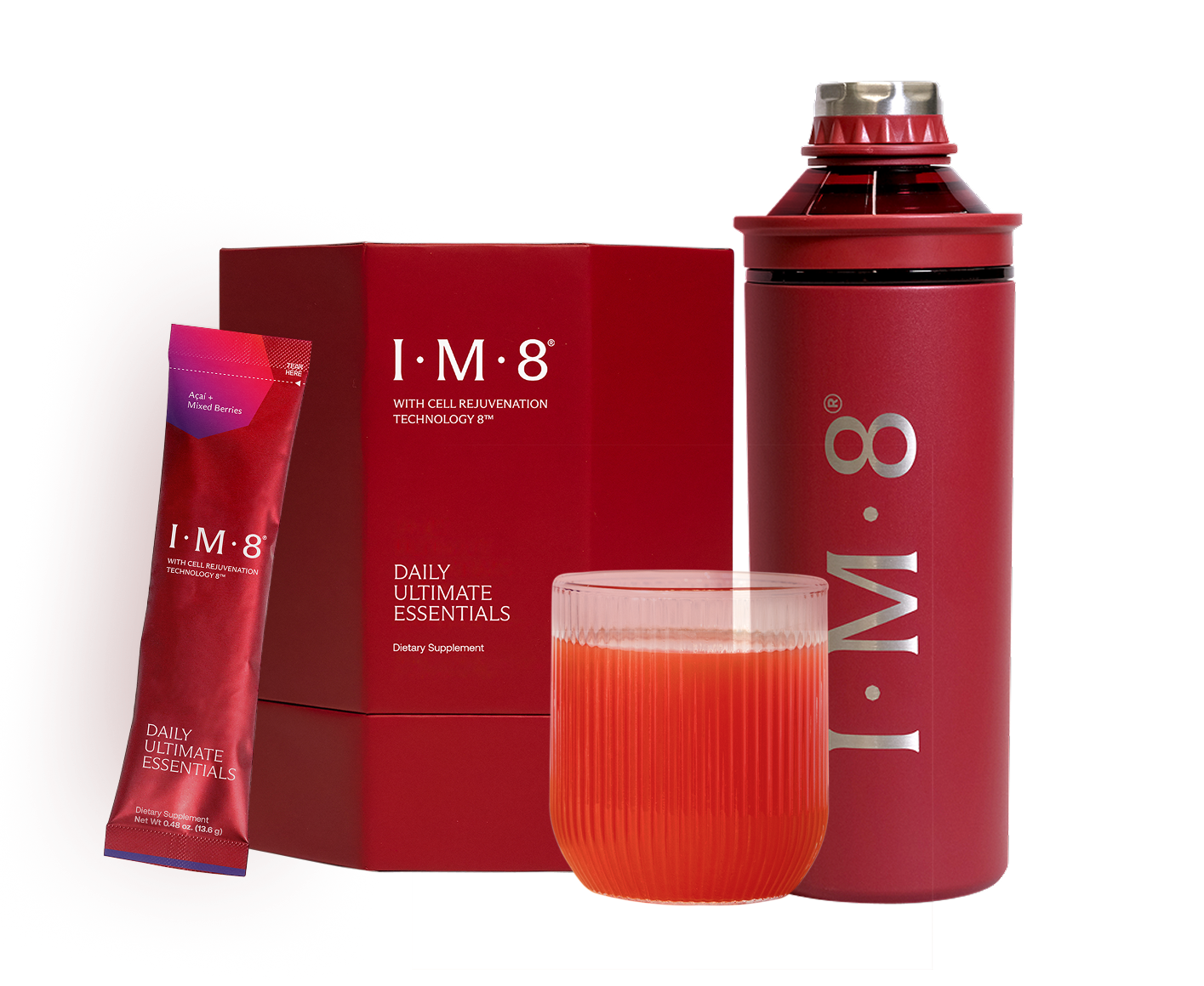 The IM8 first order: 90 days of Daily Ultimate Essentials plus the free kit, itemised in pounds