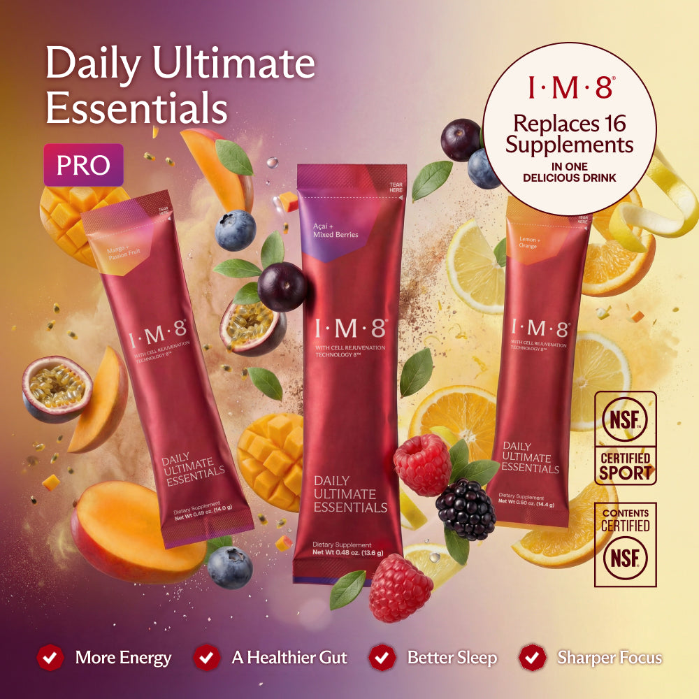 David Beckham with IM8 daily ultimate essentials
