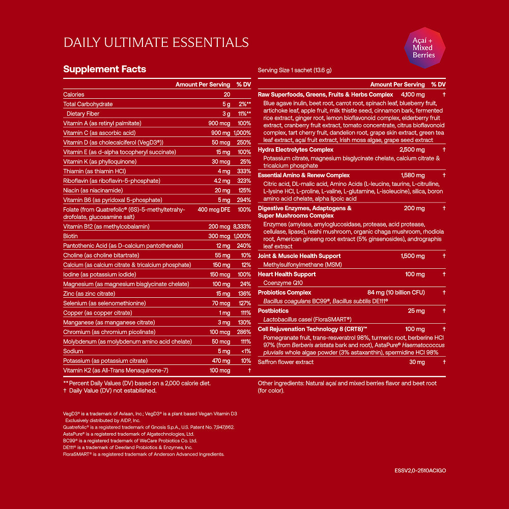 IM8 Daily Ultimate Essentials: 90 Nutrients in One Delicious Drink ...