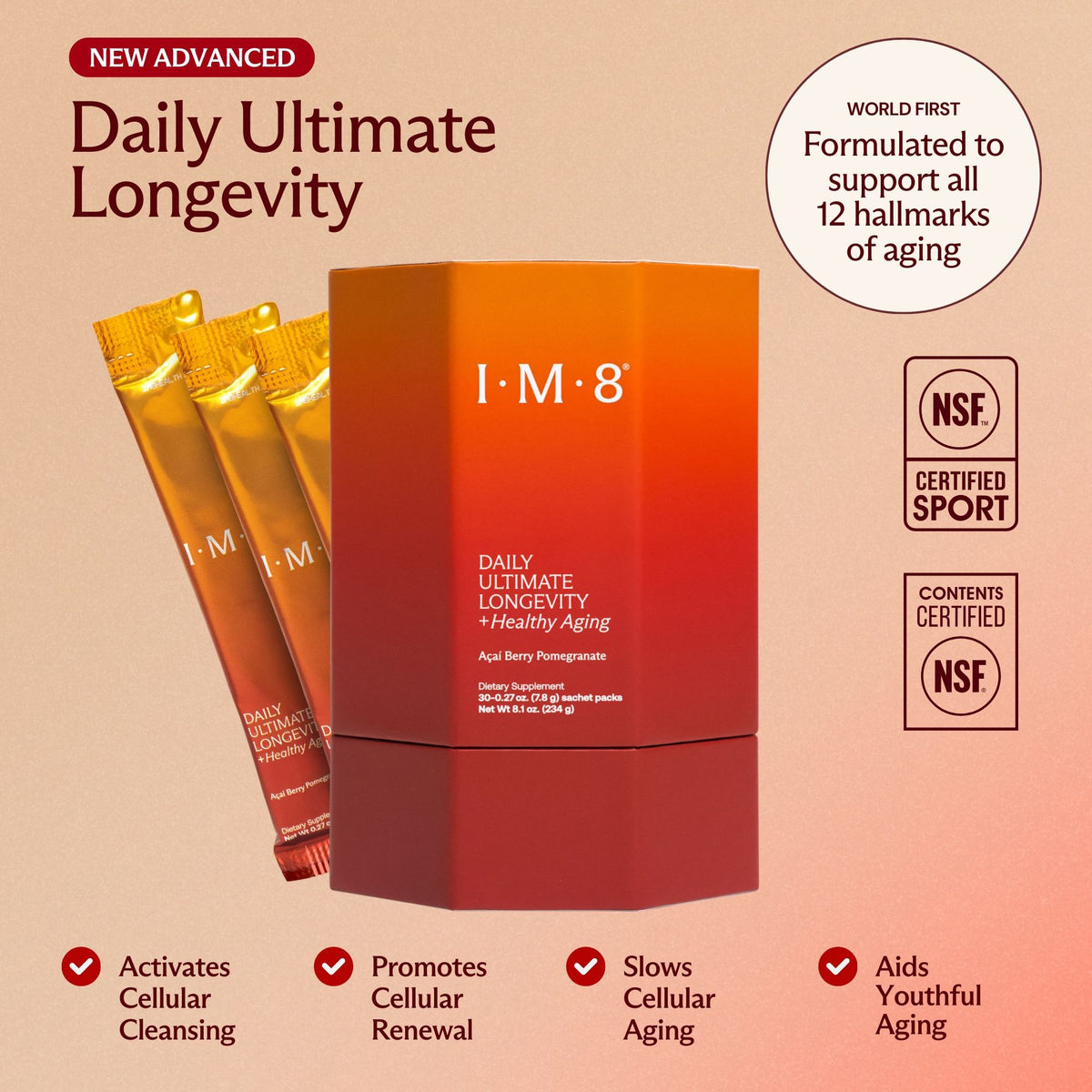 David Beckham with IM8 daily ultimate essentials
